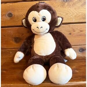 Build A Bear Smiley Monkey Brown Monkey Plush 18" Soft Eyes Stuffed Animal